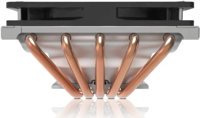 Alt view image 3 of 7 - Cooler Master GeminII M5 LED - 2U Low Profile CPU Cooler with 5 Direct Contact Heatpipes & XtraFlo 120 Slim "Fire Red" LED PWM Cooling Fan