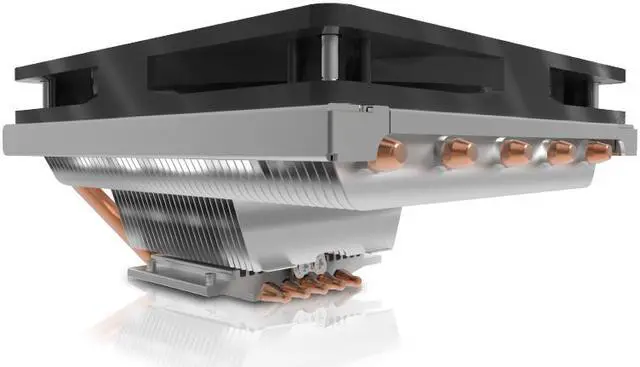 Alt view image 5 of 7 - Cooler Master GeminII M5 LED - 2U Low Profile CPU Cooler with 5 Direct Contact Heatpipes & XtraFlo 120 Slim "Fire Red" LED PWM Cooling Fan