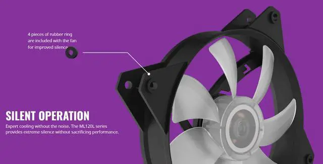 Alt view image 3 of 7 - MasterFan Lite MF120L Blue by Cooler Master