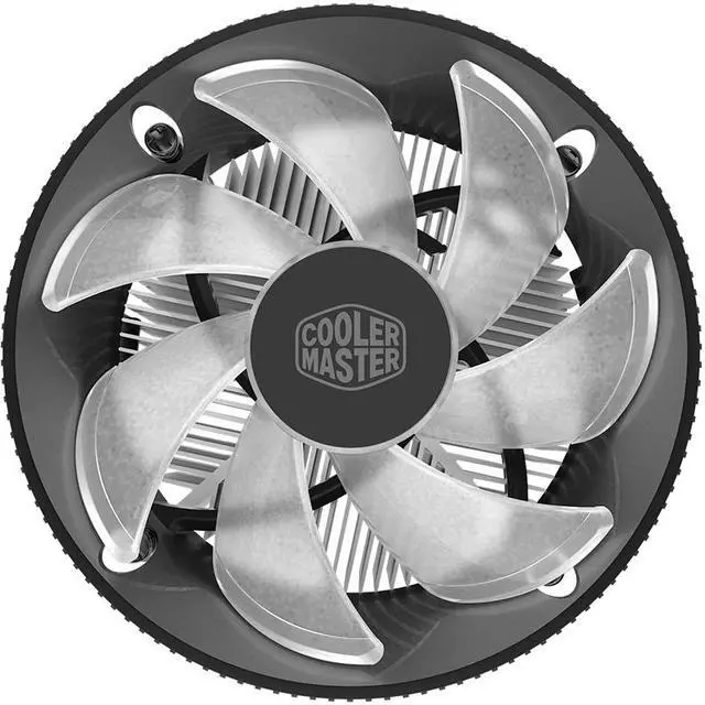 Alt view image 3 of 7 - Cooler Master i70c (Copper Core) CPU Cooler - 120mm Blue LED PWM Cooling Fan & Heatsink - For Intel Socket LGA 1150 / 1151 / 1155 / 1156
