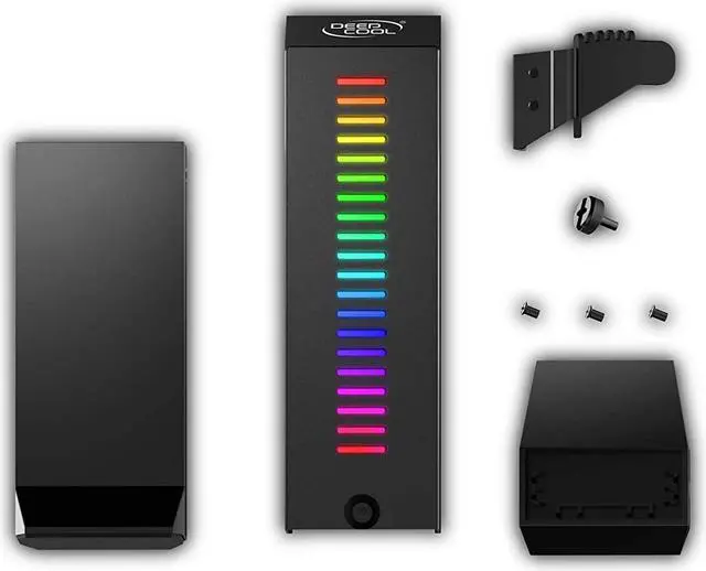 Alt view image 4 of 7 - DEEPCOOL GH-01 ARGB Graphic Card Holder - Addressable RGB, SYNC with Other +5V ADD-RGB Devices with Motherboard Control, Metal Brace Support up to 5Kg GPU/VGA Card & Wire Hiding