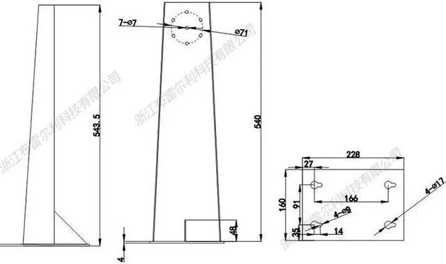 Alt view image 2 of 5 - Explosion-proof camera Bracket BL-EX55LA for BLEL camera made of 304 Stainless Steel corrosion resistance and aging resistance