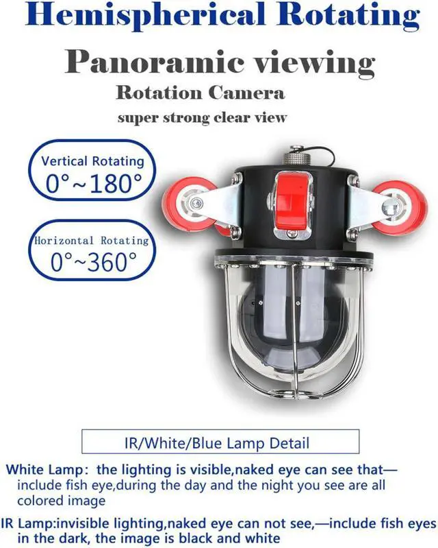 Alt view image 4 of 7 - VisiPower 9 inch  Pipe Inspection Video Camera Drain Sewer Pipeline Industrial Endoscope support WiFi Wireless DVR 360 Degree Rotating Cable Length 50m/164ft