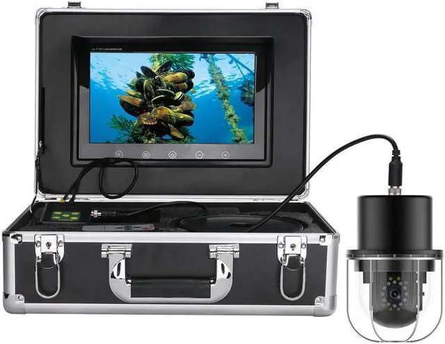 Alt view image 3 of 7 - VisiPower 10 Inch Cable Length 20m/65ft Underwater Fishing Video Camera Fish Finder IP68 Waterproof LEDs 360 Degree Rotating Dome  Rotating Panoramic viewing Camera