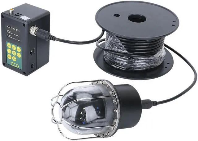 Alt view image 6 of 7 - VisiPower 10 Inch Cable Length 20m/65ft Underwater Fishing Video Camera Fish Finder IP68 Waterproof LEDs 360 Degree Rotating Dome  Rotating Panoramic viewing Camera