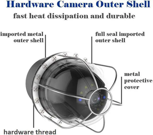 Alt view image 6 of 7 - VisiPower 9 inch  Pipe Inspection Video Camera Drain Sewer Pipeline Industrial Endoscope support 360 Degree Rotating Cable Length 30m/98ft