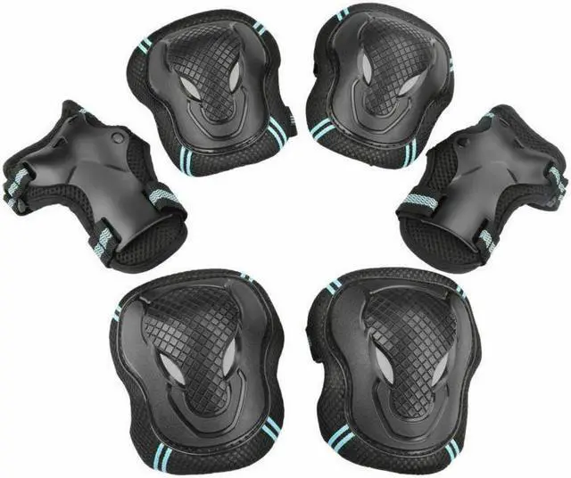 Alt view image 2 of 6 - Roller Skating Knee Elbow Wrist Protective Guard Pad Gear Pack Adult Safety Gear