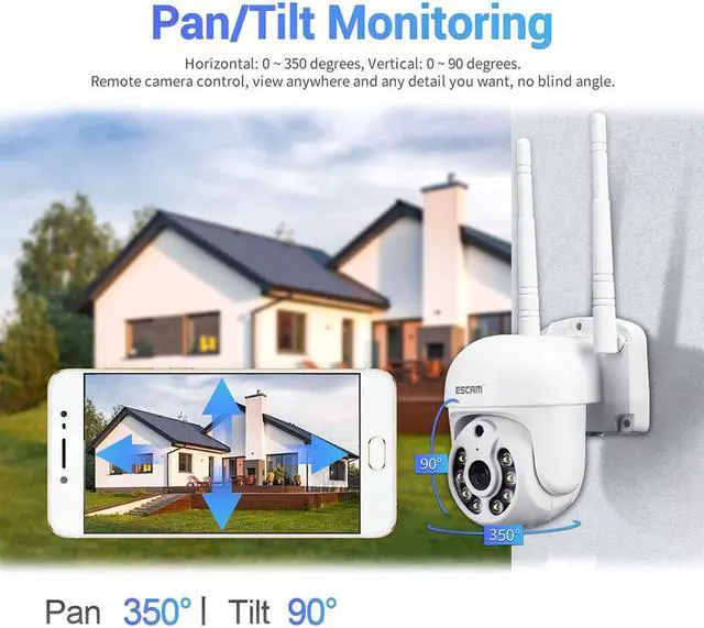 Alt view image 4 of 7 - ESCAM WNK714 wireless Security System camera monitoring kit,8CH NVR 1pcs + 4pcs 3MP dome Indoor wireless camera, dual light source, 2-way audio IR motion detection alarm push,Surveillance Camera syste