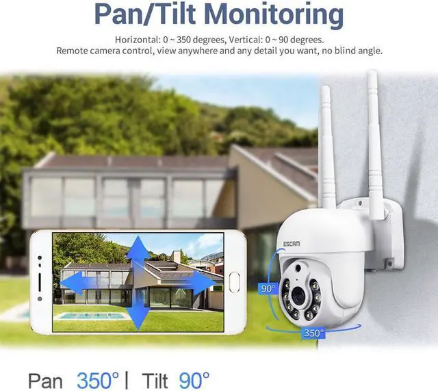 Alt view image 4 of 7 - ESCAM WNK718 Wireless WIFI cameras for home security kit,8CH NVR + 8pcs Indoor wireless 3MP Camera,Dual light source 2-way audio IR Motion Detection Alarm Push,Surveillance Camera system Night Vision