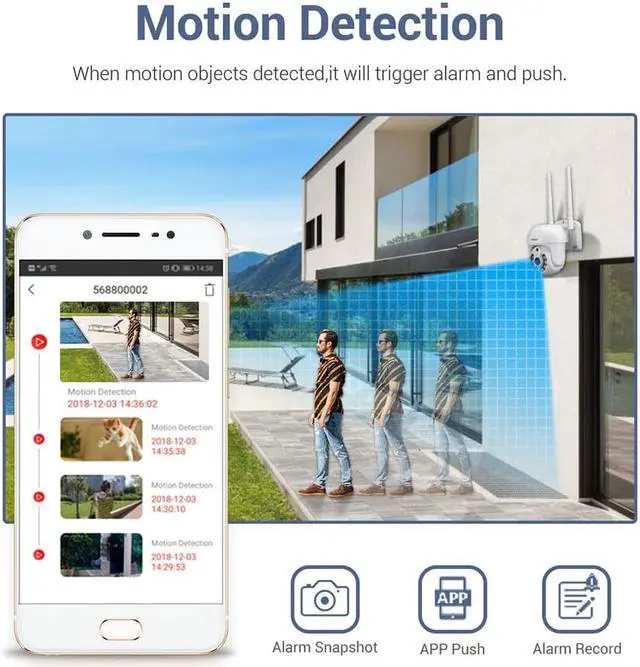 Alt view image 3 of 7 - ESCAM WNK718 Wireless WIFI cameras for home security kit,8CH NVR + 8pcs Indoor wireless 3MP Camera,Dual light source 2-way audio IR Motion Detection Alarm Push,Surveillance Camera system Night Vision