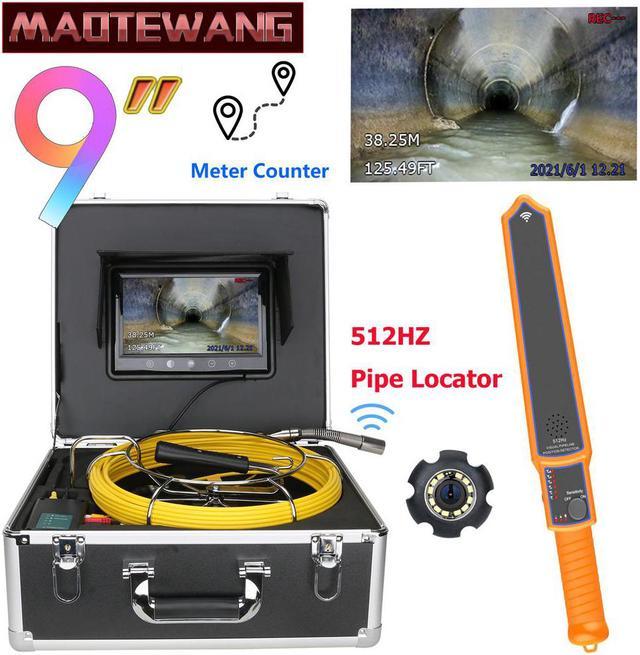 MAOTEWANG Sewer Camera 20m Pipe Inspection Camera Meter Counter HD 9inch  Monitor