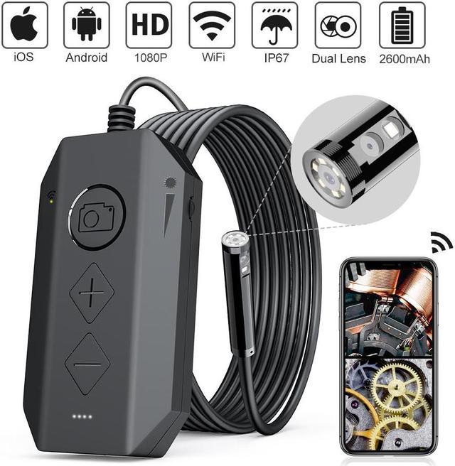 Endoscope Inspection Camera with Light for iPhone Android - WiFi