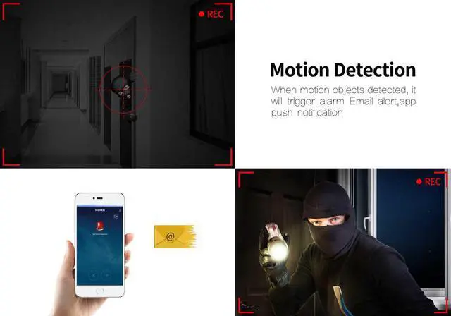 Alt view image 3 of 7 - ESCAM QD109 720P Motion Detection Night Vision smart Dual light Wifi Motion Detection IP Camera Two-way Audio Surveillance