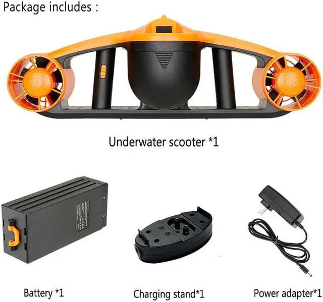 Alt view image 14 of 14 - Underwater thruster diving booster Underwater Scooter Tri-speed switch seascooter underwater shooting drone diving equipment