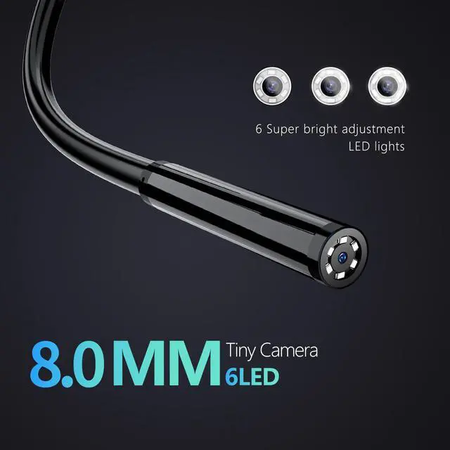 Alt view image 4 of 7 - Handheld Portable Vehicle-mounted Pipeline Inspection Camera Endoscope P100-2m