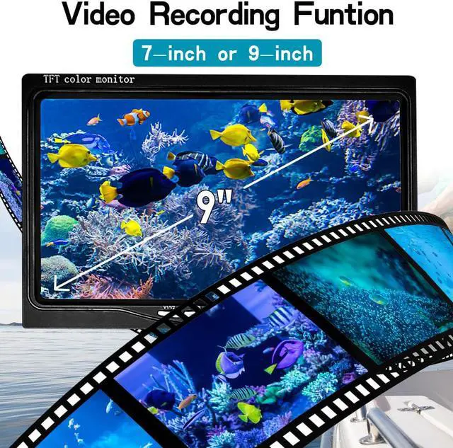 Alt view image 2 of 7 - VisiPower HD Dome Fish Finder 360 degree Rotating Camera,Panoramicview,Underwaterexploration,fishing,Swimming/diving/snorkeling,pipe well inspection Cable Length 300m/984ft ,camera