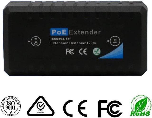 Alt view image 3 of 3 - 1 Port PoE Extender 10/100M IEEE802.3af Transmission 120M For Ethernet IP Camera