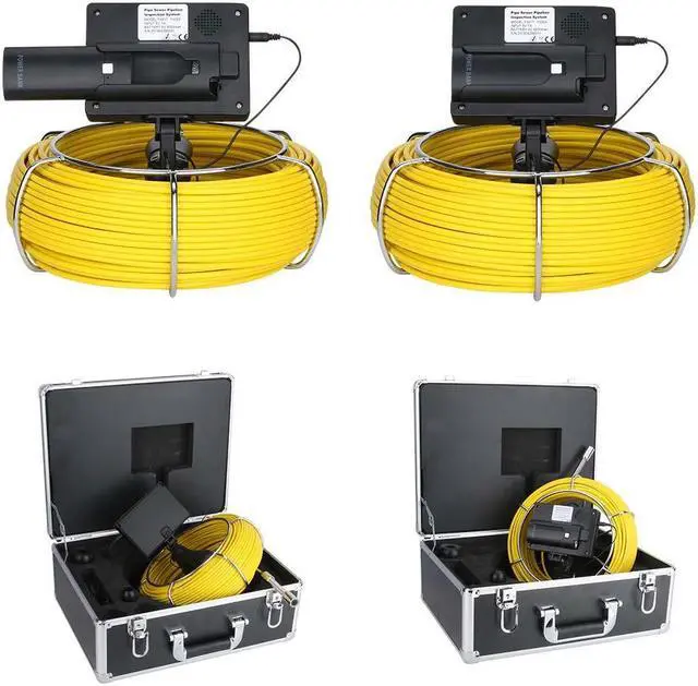 Alt view image 7 of 7 - 30M/98ft Cable length 4.3 inch 22mm  Handheld Industrial Pipe Sewer Inspection Video Camera  IP68 Waterproof Drain Pipe Sewer Inspection Camera System 1000 TVL Camera with 8 pcs LED Lights 30m/98ft