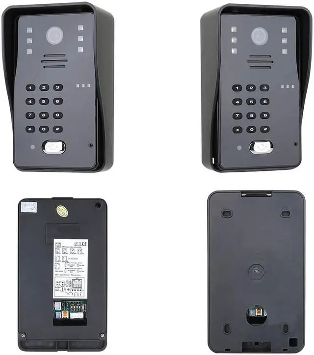 Alt view image 2 of 7 - Wireless Wifi 7 Inch Doorbell BUS 2 Wire RFID Video Door Phone Intercom systems Support Remote APP home Access Control System  2 doorbell + 1 monitor