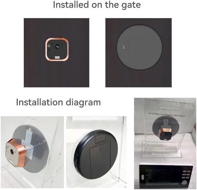 Alt view image 5 of 7 - 2.4GHz digital frequency hopping and encryption technology, with a transmission distance of up to 50 meters.outdoor Night vision IR CUT Monitor, call and talk Doorbell Camera