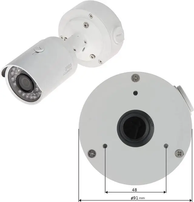 Alt view image 2 of 7 - PFA134 Aluminum Water-Proof Junction Box Wall Mount Bracket for CCTV Camera HFW1320S, HFW1200S, HFW2100S, HFW4421S, HDCVI Camera: HFW1000/1100/1200/2120/2220S, HFW1000R, HFW1100R, HFW1200R