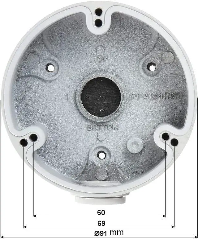 Alt view image 5 of 7 - PFA134 Aluminum Water-Proof Junction Box Wall Mount Bracket for CCTV Camera HFW1320S, HFW1200S, HFW2100S, HFW4421S, HDCVI Camera: HFW1000/1100/1200/2120/2220S, HFW1000R, HFW1100R, HFW1200R