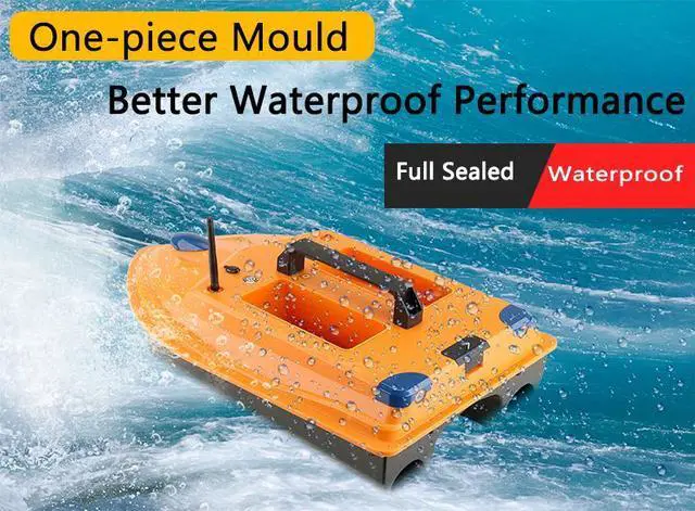 Alt view image 6 of 7 - Smart RC Fishing Bait Boat 500M/0.3mi Auto Return Fish Finder Tool intelligent Auto Lure controller Fishing Boat 3KG/6.6lb Bait Fish finder dual motors 2 Bait