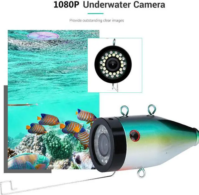 Alt view image 6 of 7 - DVR video recording Fish Finder Underwater Fishing Camera HD 7" 1280*720 Screen 15pcs White LEDs + 15pcs Infrared Lamp 1080P 2mp Camera For Fishing with 16GB SD Card