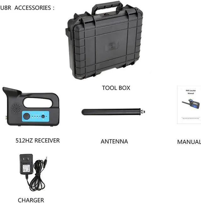Alt view image 6 of 7 - 512HZ Locator Sonde for 5" DVR screen Sewer Pipe Drain Pipe Pipeline Inspection 2MP Camera