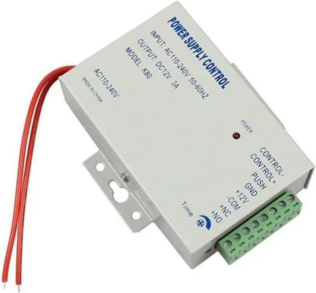 Alt view image 6 of 7 - Power Supply Control, AC 110-240V to DC 12V 3A Power Supply Controller for Door Access Control System, Video Doorbell, Electric Strike Lock, Bolt Lock, Magnetic Lock, Power Supply Controller 50-60Hz