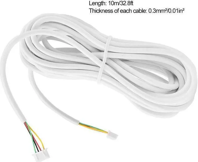 Alt view image 5 of 7 - 4pin 4 Core Wire Cable 4P Copper Wire Cable for intercom Doorbell Cable Length 16ft/32ft/49ft/65ft/82ft/98ft Optional 32ft