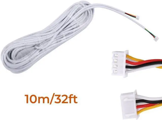 Alt view image 7 of 7 - 4pin 4 Core Wire Cable 4P Copper Wire Cable for intercom Doorbell Cable Length 16ft/32ft/49ft/65ft/82ft/98ft Optional 32ft
