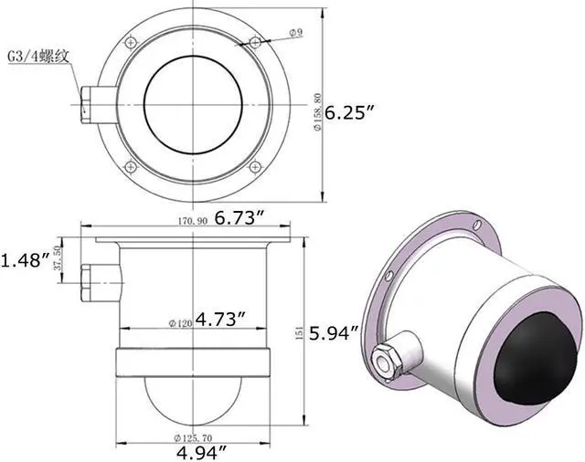 Alt view image 14 of 14 - 6MP Explosion-Proof IR Dome Camera Waterproof IP68 2 Behavior Analyses H.265