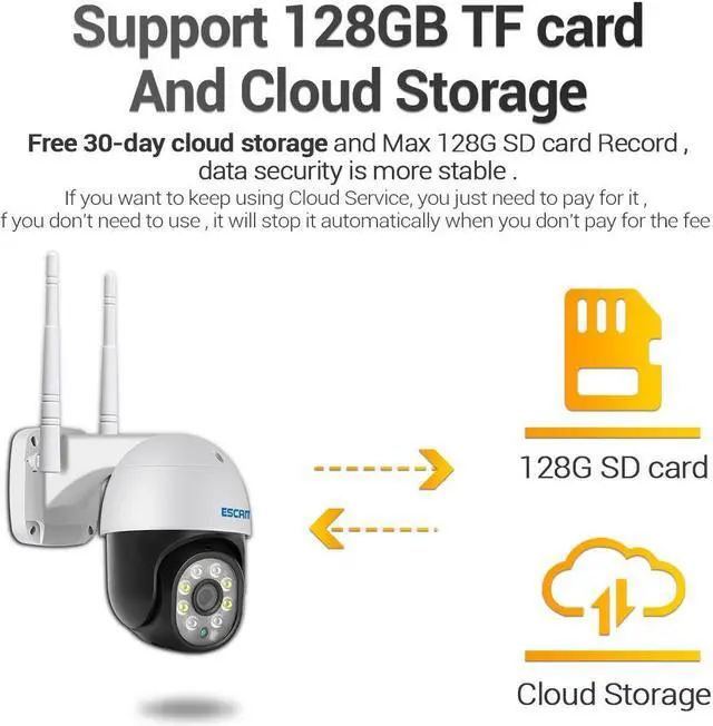 Alt view image 6 of 7 - 2MP WIFI HD PTZ Smart Home Dual Light Outdoor Surveillance IP Camera Pan 355° Tilt 90° AI Humanoid Motion Detection Alarm Full Color Night Vision 2-Way Audio App Push Sound Alarm Security wifi Camera