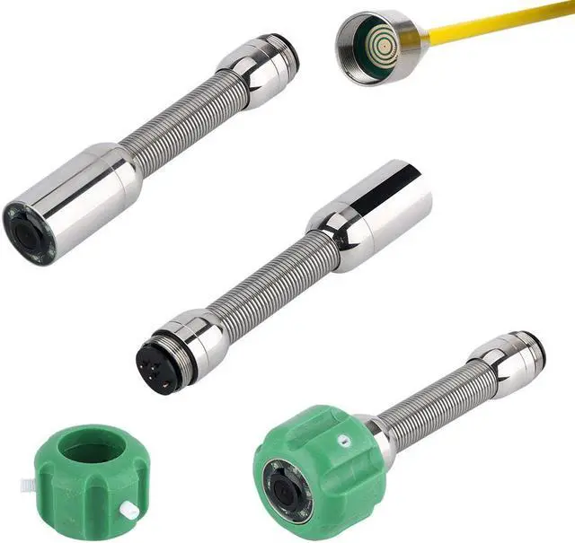 Alt view image 5 of 7 - VisiPower 10" Screen Sewer Drain Pipe Pipeline Inspection Industrial Endoscope Borescope Camera with Battery for Home Blocked draining plumbing Endoscope Waterproof IP68 Cable Length 30m/98ft