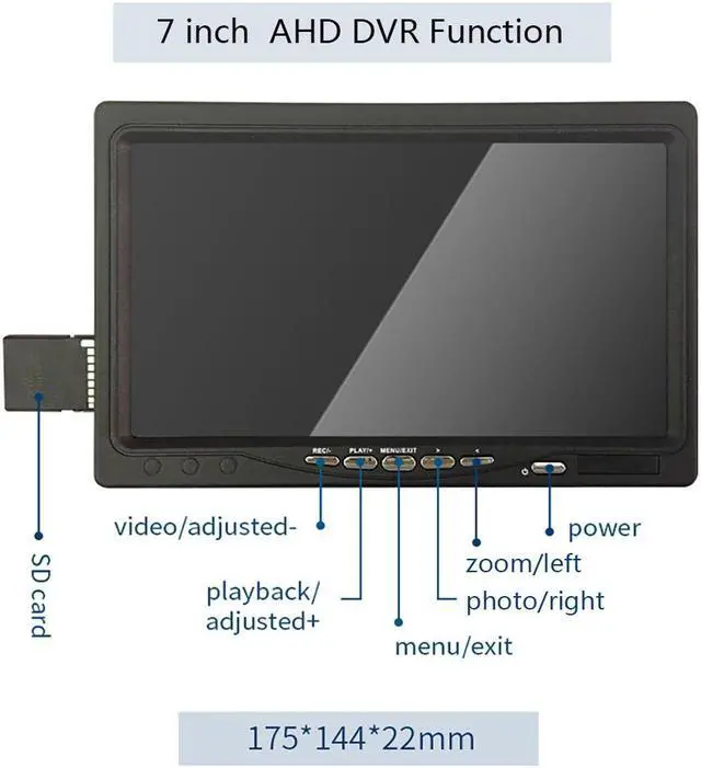 Alt view image 3 of 7 - AHD 1080P 2MP Drain Sewer Pipeline Industrial Endoscope System Pipe Inspection Video Camera with DVR 7" Monitor Display,Video Recording Waterproof IP68 12PCS LED Lights Cable length 20m/65ft
