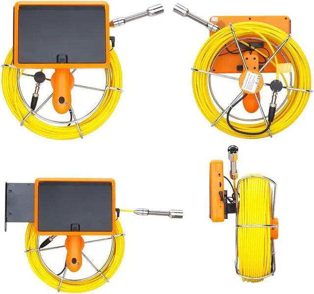Alt view image 13 of 14 - VisiPower AHD1080P 7" Touch Screen Pipe Sewer Inspection Video1080P HD Camera,6W LED Light/Meter Counter/Video recording / Wifi / Photo Editing/50m/164ft Cable Length
