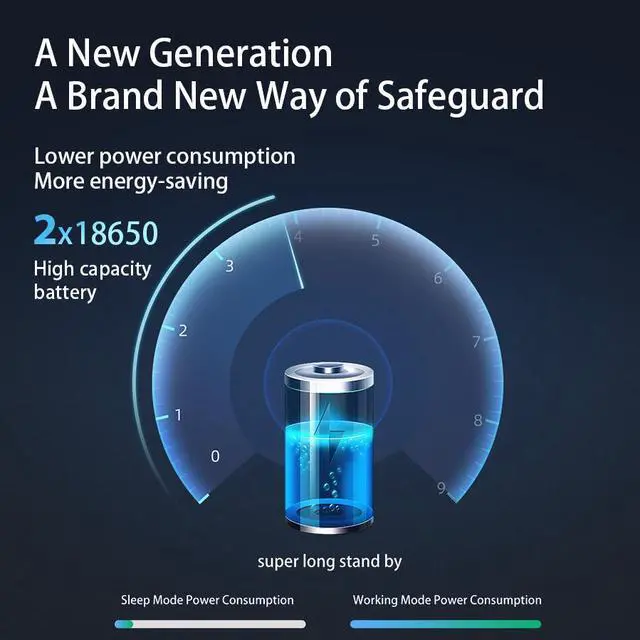 Alt view image 3 of 7 - VisiPower Wireless Doorbell Camera with 4000mAh Battery & Chime,  Motion Detection Smart Doorbell, Night Vision /Visitor Capture/Security WiFi Video Doorbell, Local/Cloud Storage No Subscription