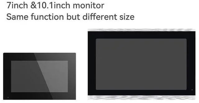 Alt view image 2 of 7 - visiPower 2pin-Wired 2MP HD Indoor 7" WiFi Monitor Smart Home Video Doorbell Intercom System, Remote APP Unlock Video Record Motion Detect 2-Way Talk IR Camera Door Bell 1x doorbell + 1x 7in Monitor