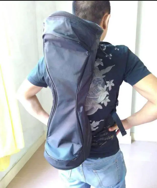 Alt view image 3 of 7 - 6.5" Black Backpack FOR Skateboard/ Electric Scooter,Carrying bag FOR balance scooter,Mobility scooter backpack