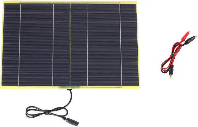 Alt view image 4 of 6 - 10W 18V 550mA Portable Solar Cell Solar Panel For 12V Car Boat Battery Charger