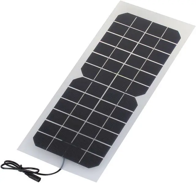 Alt view image 4 of 4 - Outdoor 10W 12V 830mA Portable Solar Panel 12V Battery Charger Power Bank