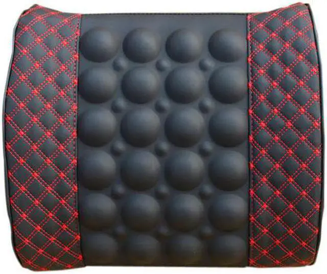 Alt view image 4 of 6 - Car Electric Massage Cushion Lumbar Car Seat Back Cushion Waist Support Backrest