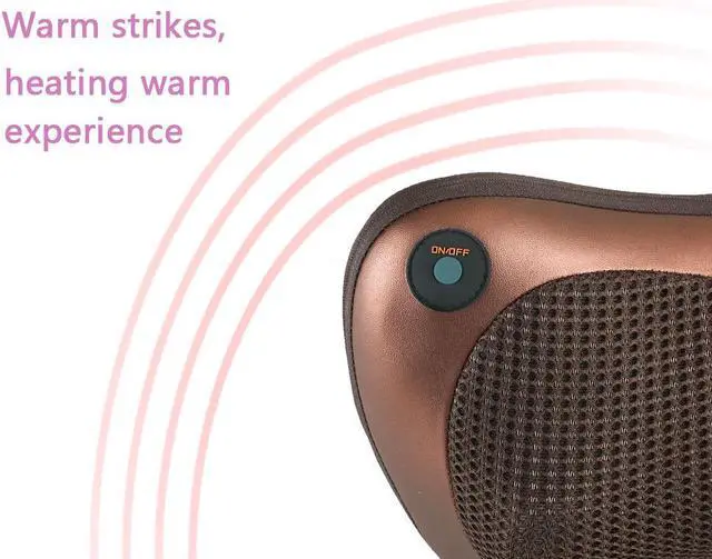 Alt view image 6 of 7 - Electronic Massage Pillow Massager Cushion Car Lumbar Neck Back Shoulder Relax