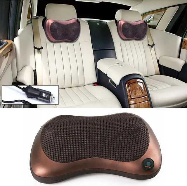 Alt view image 2 of 7 - Electronic Massage Pillow Massager Cushion Car Lumbar Neck Back Shoulder Relax