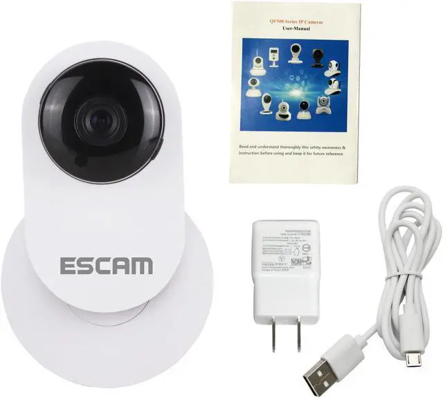 Alt view image 2 of 7 - ESCAM QF605 IP Network Camera HD 720P IR Cut  P2P Two-way Audio Wifi Smart IP mini Baby Camera