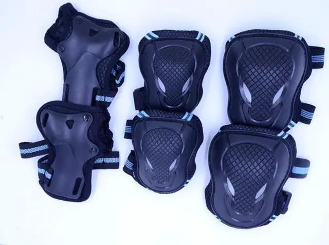 Alt view image 2 of 7 - 6Pcs Skateboard Knee Elbow Wrist Protective Guard Pad Gear Pack Adult Skating