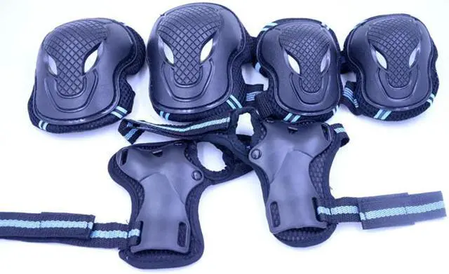 Main image of 6Pcs Skateboard Knee Elbow Wrist Protective Guard Pad Gear Pack Adult Skating