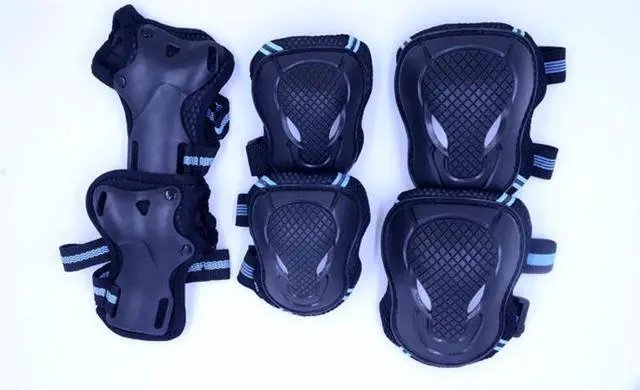 Alt view image 3 of 7 - 6Pcs Skateboard Knee Elbow Wrist Protective Guard Pad Gear Pack Adult Skating