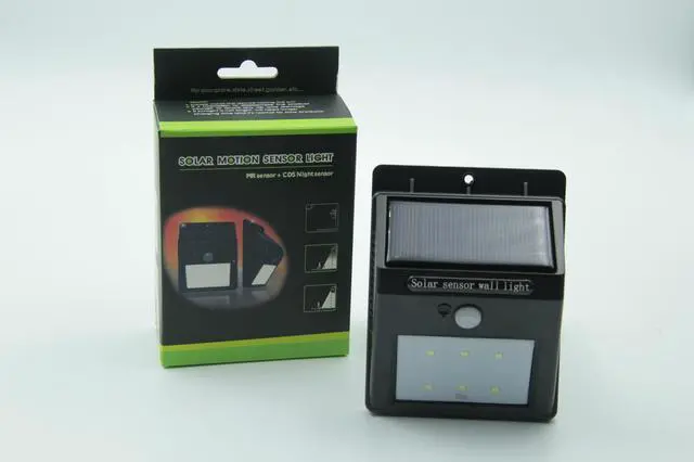 Alt view image 5 of 6 - LED Solar Lamp PIR Human Motion Sensor Light Outdoor Path Wall Security Lamp